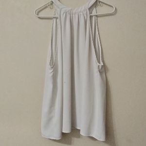 2x white halter top